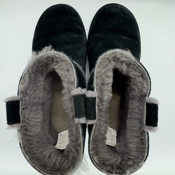 UGG Classic Cuff Mini Boots – Black/Grey – Size 8 (Style 1100211) - Picture 6 of 8